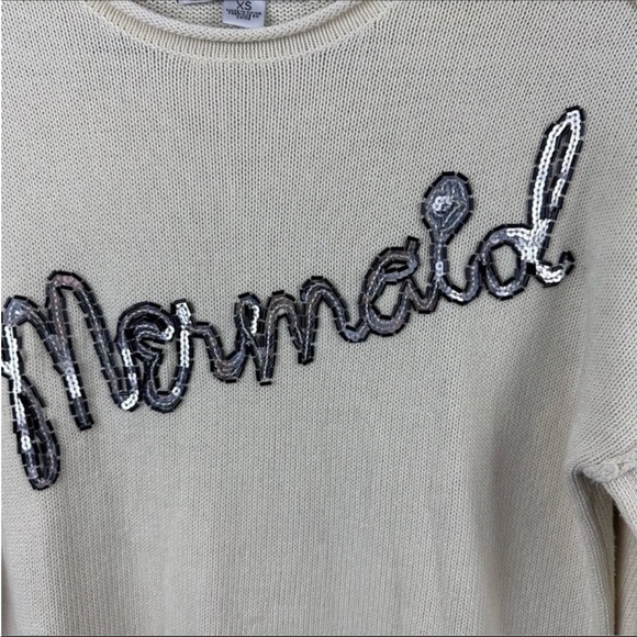 Wildfox Mermaid Distressed Pullover Sweater - Picture 5 of 9